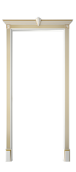 Болонья ДО | Белая эмаль патина золото