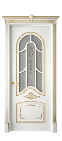 Болонья ДО | Белая эмаль патина золото