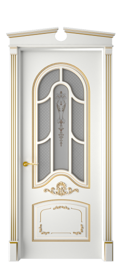 Болонья ДО | Белая эмаль патина золото