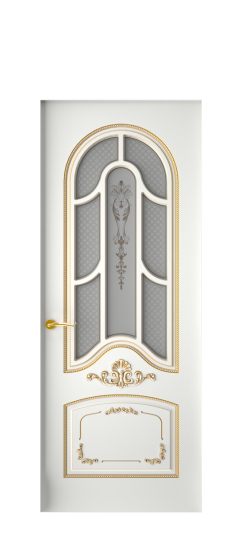 Болонья ДО | Белая эмаль патина золото