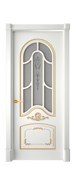 Болонья ДО | Белая эмаль патина золото