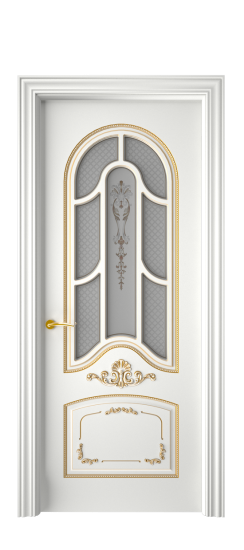 Болонья ДО | Белая эмаль патина золото