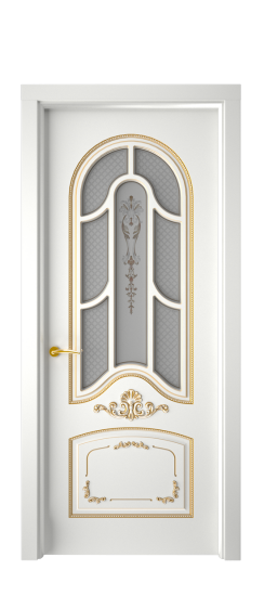 Болонья ДО | Белая эмаль патина золото