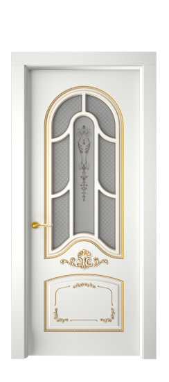 Болонья ДО | Белая эмаль патина золото