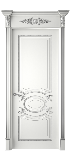 Галант ДГ | Белая эмаль патина серебро