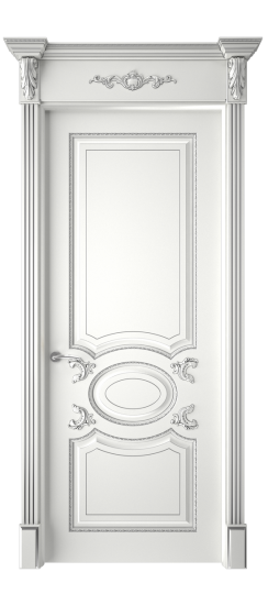 Галант ДГ | Белая эмаль патина серебро