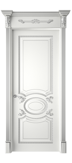 Галант ДГ | Белая эмаль патина серебро