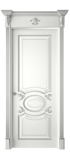 Галант ДГ | Белая эмаль патина серебро