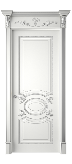 Галант ДГ | Белая эмаль патина серебро