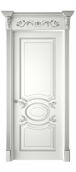 Галант ДГ | Белая эмаль патина серебро