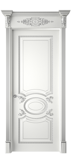 Галант ДГ | Белая эмаль патина серебро