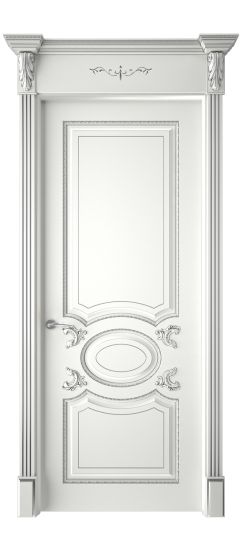 Галант ДГ | Белая эмаль патина серебро