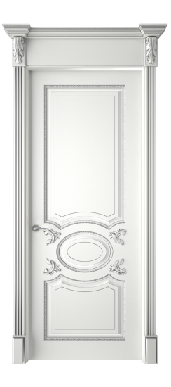 Галант ДГ | Белая эмаль патина серебро