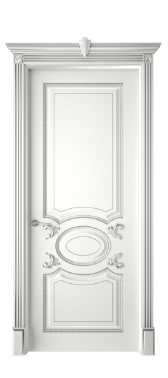 Галант ДГ | Белая эмаль патина серебро