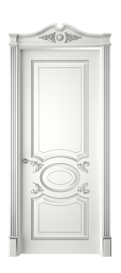 Галант ДГ | Белая эмаль патина серебро