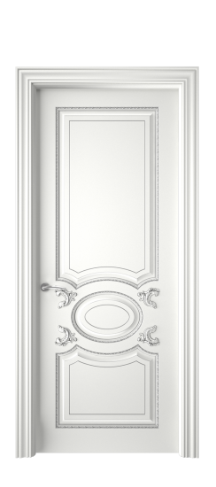 Галант ДГ | Белая эмаль патина серебро