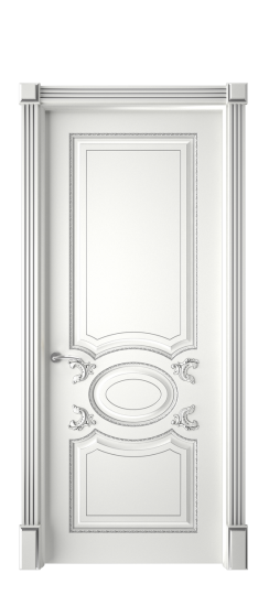 Галант ДГ | Белая эмаль патина серебро