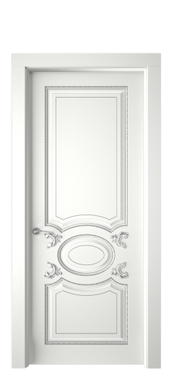 Галант ДГ | Белая эмаль патина серебро