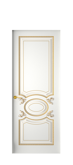 Галант ДГ | Белая эмаль патина золото