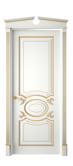 Галант ДГ | Белая эмаль патина золото