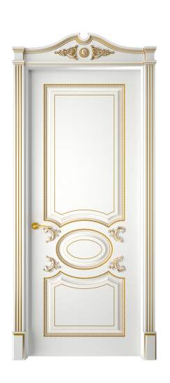 Галант ДГ | Белая эмаль патина золото