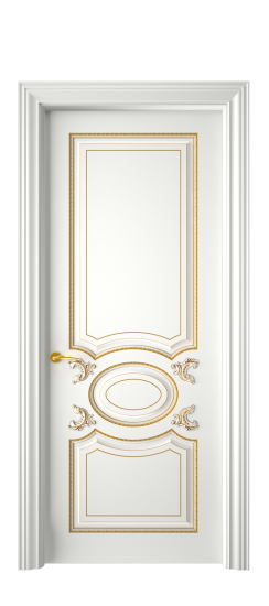 Галант ДГ | Белая эмаль патина золото