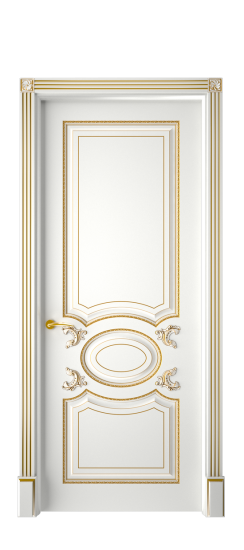 Галант ДГ | Белая эмаль патина золото