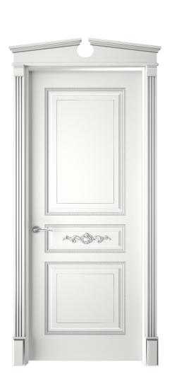 Лацио ДГ | Белая эмаль патина серебро