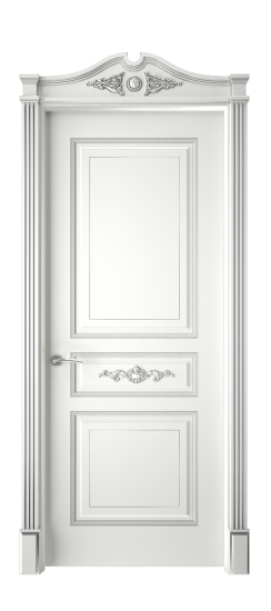 Лацио ДГ | Белая эмаль патина серебро