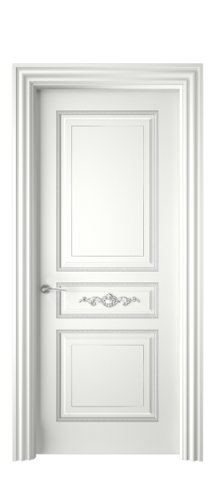 Лацио ДГ | Белая эмаль патина серебро