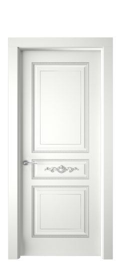 Лацио ДГ | Белая эмаль патина серебро