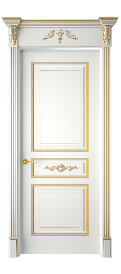 Лацио ДГ | Белая эмаль патина золото