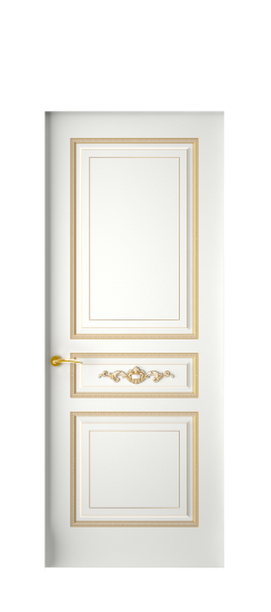 Лацио ДГ | Белая эмаль патина золото