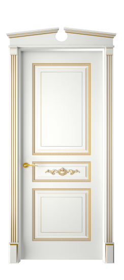 Лацио ДГ | Белая эмаль патина золото