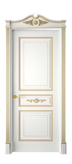 Лацио ДГ | Белая эмаль патина золото