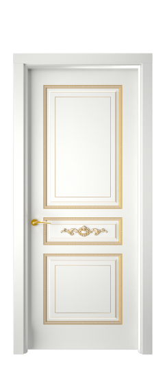 Лацио ДГ | Белая эмаль патина золото