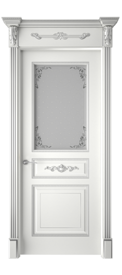 Лацио ДО | Белая эмаль патина серебро