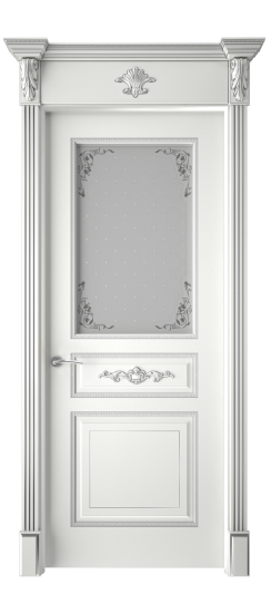 Лацио ДО | Белая эмаль патина серебро