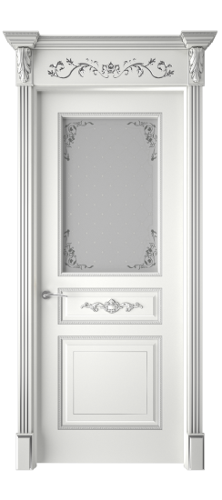 Лацио ДО | Белая эмаль патина серебро