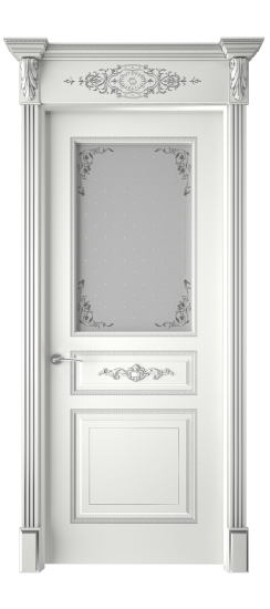 Лацио ДО | Белая эмаль патина серебро