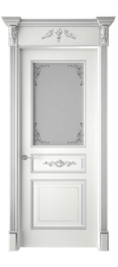 Лацио ДО | Белая эмаль патина серебро