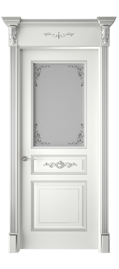 Лацио ДО | Белая эмаль патина серебро