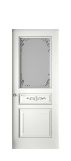 Лацио ДО | Белая эмаль патина серебро