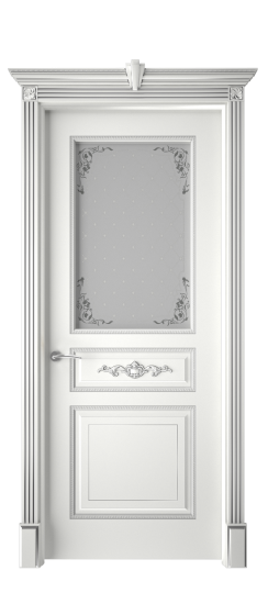 Лацио ДО | Белая эмаль патина серебро