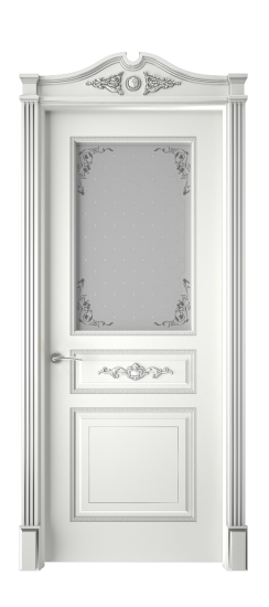 Лацио ДО | Белая эмаль патина серебро