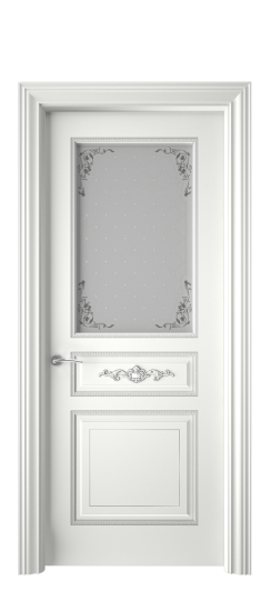 Лацио ДО | Белая эмаль патина серебро