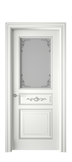 Лацио ДО | Белая эмаль патина серебро