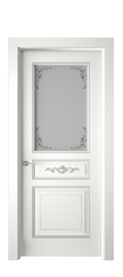 Лацио ДО | Белая эмаль патина серебро