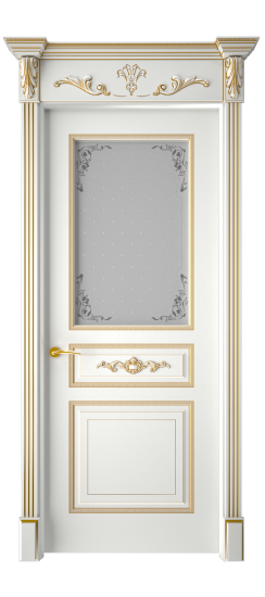 Лацио ДО | Белая эмаль патина золото