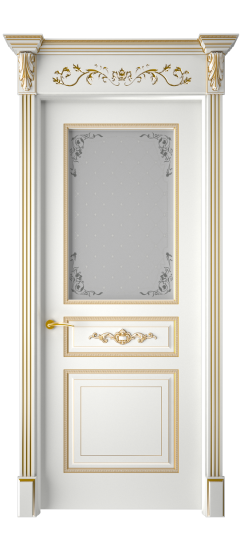 Лацио ДО | Белая эмаль патина золото